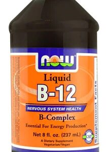 NOW Foods B-12 Líquido 237ml - Energia e Bem-Estar com Vitamina B12