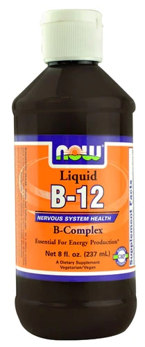 NOW Foods B-12 Líquido 237ml - Energia e Bem-Estar com Vitamina B12