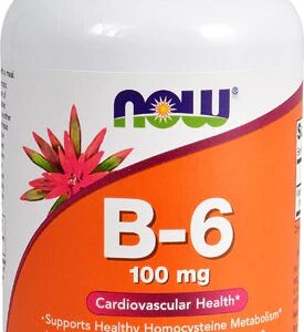 NOW Foods Vitamina B6 100mg - 250 Cápsulas para Bem-Estar