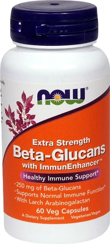 NOW Foods Beta-Glucans Imunidade - 60 Cápsulas Vegetais 250mg