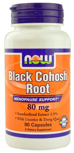 NOW Foods Black Cohosh Root 80mg - 90 Cápsulas Veganas | Bem-Estar Feminino