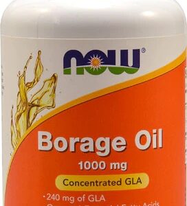 NOW Foods Óleo de Borragem 1000mg - 60 Cápsulas Gelatinosas