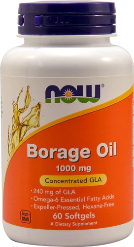 NOW Foods Óleo de Borragem 1000mg - 60 Cápsulas Gelatinosas