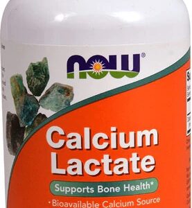 NOW Foods Lactato de Cálcio - 250 Comprimidos - Suplemento Essencial