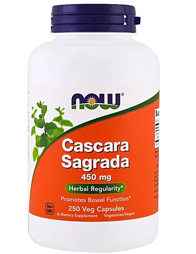 NOW Foods Cascara Sagrada 450mg - 250 VegCaps: Saúde Intestinal e Bem-Estar Natural
