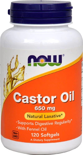 NOW Foods Castor Oil -- 650 mg - 120 Softgels
