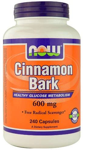 NOW Foods Extrato de Casca de Canela 600mg - 240 Cápsulas