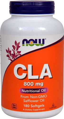 NOW Foods CLA 800mg - 180 Cápsulas Gelatinosas - Auxílio na Composição Corporal