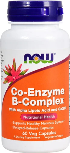 NOW Foods Co-Enzyme B-Complex - 60 Cápsulas Vegetais: Energia e Bem-Estar Essenciais