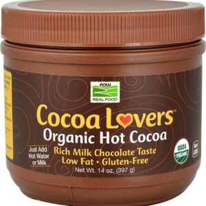 NOW Foods Chocolate Quente Orgânico Cocoa Lovers™ - 400g
