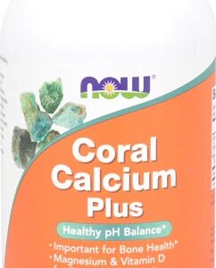 NOW Foods Coral Calcium Plus 250 Cápsulas Veganas - Suporte Ósseo e Mineral Completo