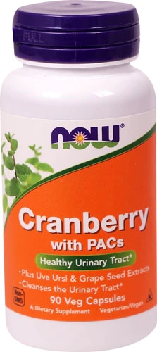 NOW Foods Cranberry Extract 1000mg - 90 Cápsulas Vegetarianas - Saúde Urinária