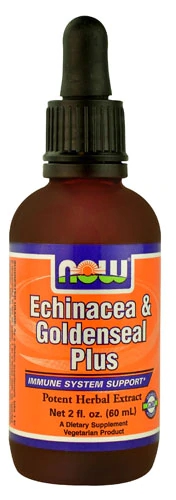 NOW Foods Equinácea e Raiz de Uva Dourada Plus - 59ml (2 fl oz)
