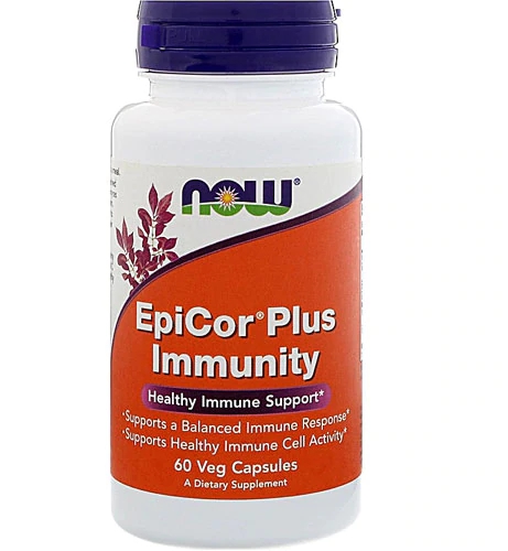 NOW Foods EpiCor® Plus Immunity 60 Cápsulas Vegetarianas - Suporte Imunológico Avançado