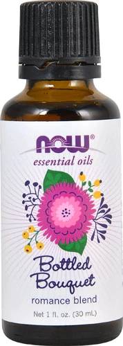 Óleo Essencial NOW Foods Bottled Bouquet Romance Blend 30ml - Aromaterapia Romântica