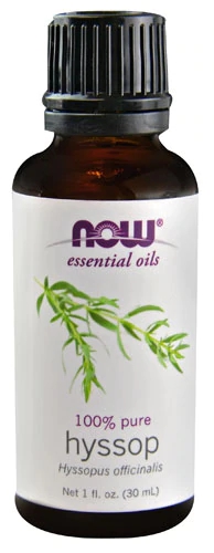 Óleo Essencial de Hissopo NOW Foods - 30ml - Puro e Natural