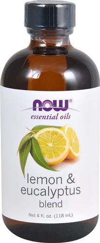 Óleo Essencial NOW Foods Limão e Eucalipto Blend Revigorante 120ml