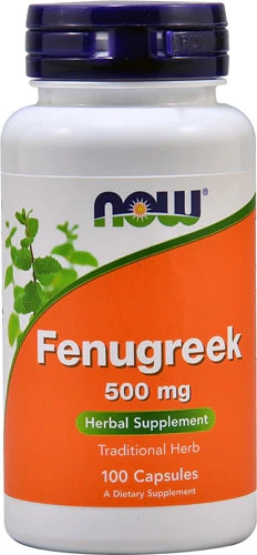 NOW Foods Fenugreek -- 500 mg - 100 Capsules