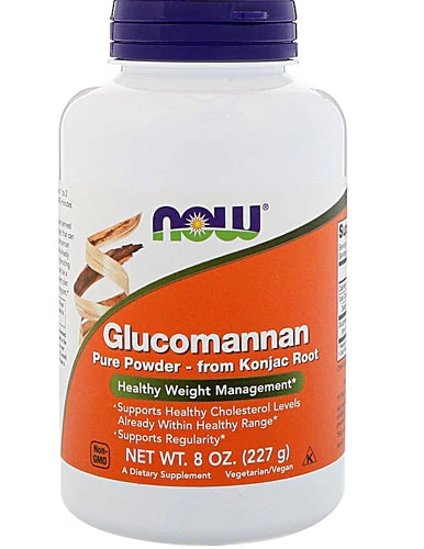 NOW Foods Glucomannan Puro em Pó - 227g: Fibra Solúvel para Saúde Digestiva e Controle de Peso