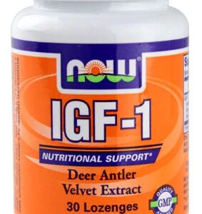 NOW Foods IGF-1 Nutritional Support - 30 Lozenges | Suporte Nutricional Avançado