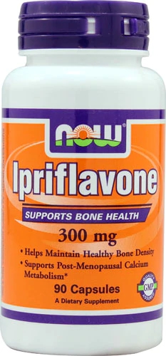 NOW Foods Ipriflavona 300mg - 90 Cápsulas: Suporte Essencial para Ossos e Bem-Estar Geral
