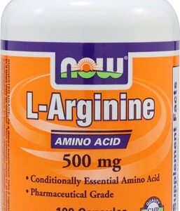 NOW Foods L-Arginina - 500mg - 100 Cápsulas: Saúde Cardiovascular e Desempenho