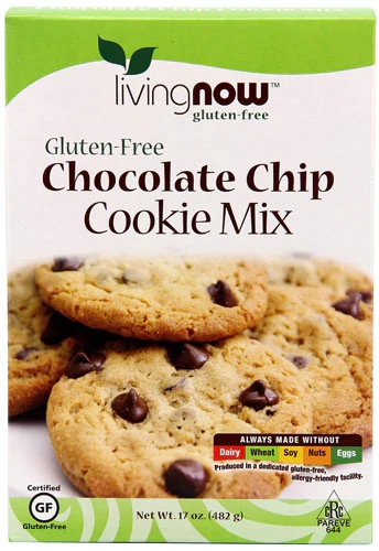 Mix para Bolo de Chocolate Sem Glúten NOW Foods Living Now 482g - Saudável e Delicioso