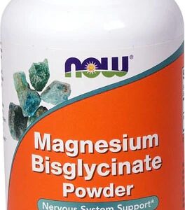 Magnésio Bisglicinato em Pó NOW Foods 227g - Bem-Estar e Saúde Muscular