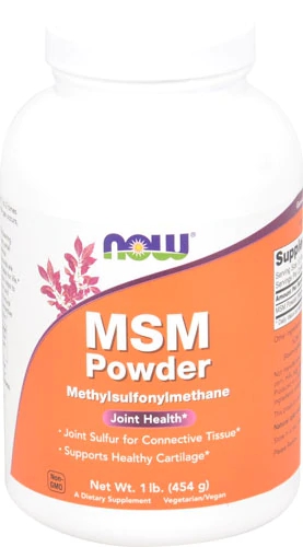 NOW Foods MSM em Pó - 454g: Saúde e Bem-Estar para Articulações e Pele