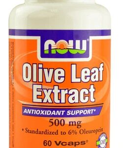 Extrato de Folha de Oliveira NOW Foods 500 mg - 60 Cápsulas Veganas