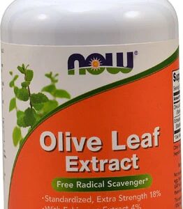 Extrato de Folha de Oliveira NOW Foods - 100 Cápsulas Vegetais - Suporte Imunológico e Antioxidante