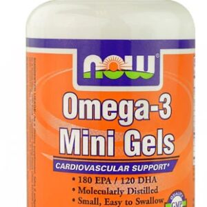 NOW Foods Ômega-3 Mini Géis - 180 Cápsulas Softgel