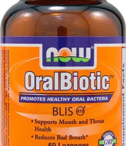 NOW Foods OralBiotic™ - 60 Pastilhas para Saúde Bucal