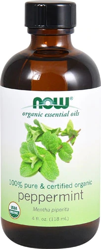 Óleo Essencial de Hortelã Orgânico NOW Foods - 118ml - Alívio Natural e Bem-Estar
