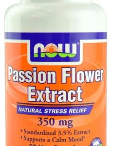NOW Foods Flor de Maracujá 350mg - 90 Cápsulas Vegetais - Bem-Estar Natural