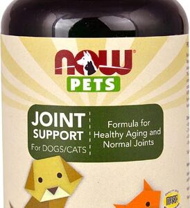 NOW Foods Pets Joint Support Cães Gatos 90 Comprimidos Mastigáveis - Suporte Articular Completo