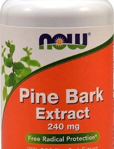NOW Foods Extrato de Casca de Pinheiro 240mg - 90 Cápsulas Vegetais