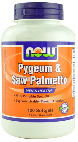 NOW Foods Pygeum e Saw Palmetto - 120 Cápsulas Gelatinosas para Saúde Masculina