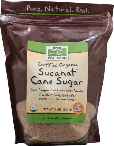 Açúcar de Cana Orgânico Sucanat NOW Foods Real Food™ - 907g