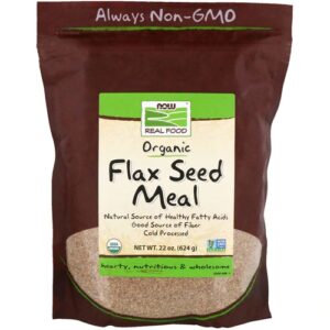 Farinha de Linhaça Orgânica NOW Foods Real Food - 624g