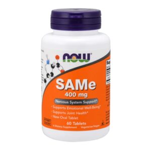 NOW Foods SAMe 400 mg - 60 Comprimidos: Suporte ao Humor e Saúde das Articulações