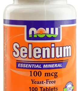 NOW Foods Selênio 100 mcg - 100 Comprimidos - Suporte Antioxidante