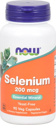 NOW Foods Selênio 200 mcg - 90 Cápsulas Vcaps® - Suporte Antioxidante Essencial