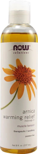 NOW Foods Soluções Arnica Óleo de Massagem Alívio Aquecedor 237ml
