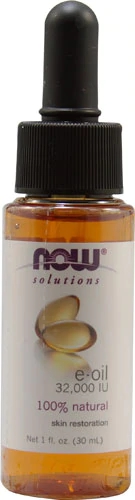 Óleo de Vitamina E NOW Foods Solutions 23000 UI - 30ml (1 fl oz) - Antioxidante Potente