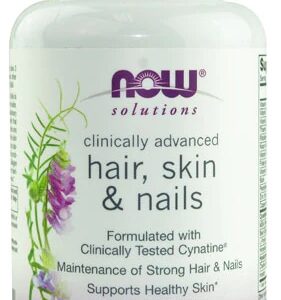 NOW Foods Solutions Hair, Skin & Nails 90 Cápsulas - Beleza e Saúde de Dentro para Fora