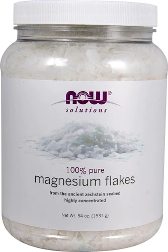NOW Foods Solução Magnésio em Flocos - 1530g para Relaxamento e Bem-Estar