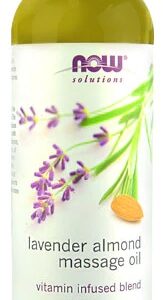 Óleo de Massagem NOW Foods Lavender Almond 473ml - Relaxamento e Nutrição da Pele