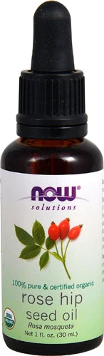 Óleo de Rosa Mosqueta Orgânico NOW Foods Solutions 30ml - Pele Radiante e Saudável