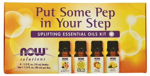 Kit Óleos Essenciais NOW Foods Solutions Put Some Pep in Your Step - 1 Kit Promocional